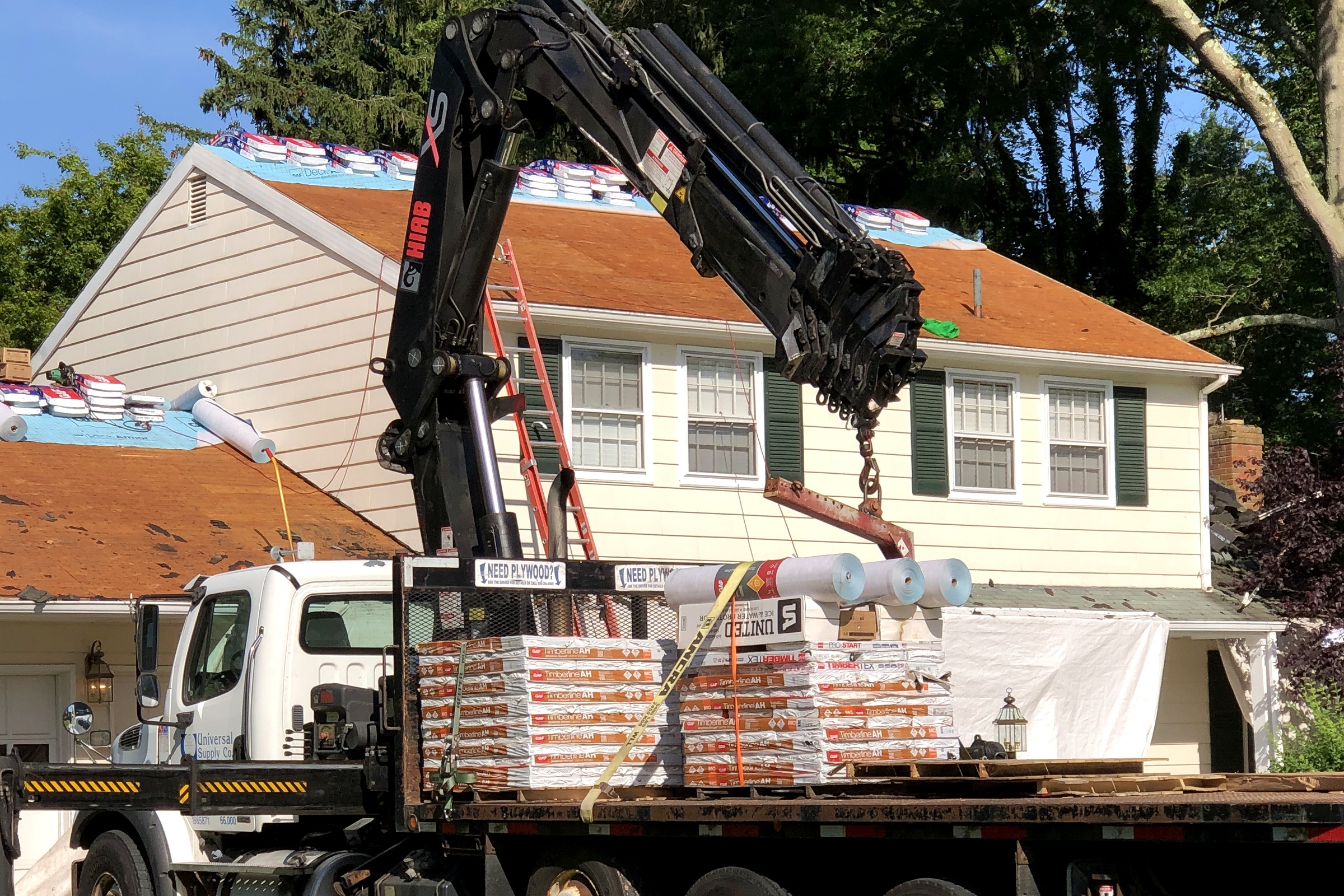 Chantier de couverture à Saint-Aygulf